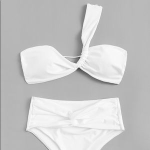Brand New White one-shoulder Bikini